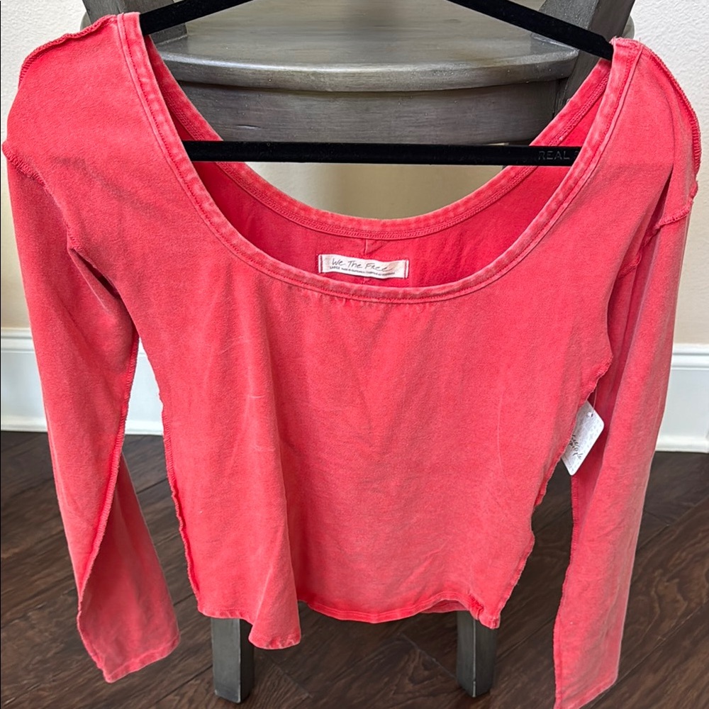 Vibrant Pink Long Sleeve Top